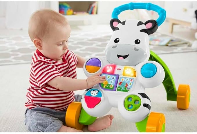 Fisher-Price Brinquedo para Bebês Apoiador Zebra para crianças a partir de 6 meses