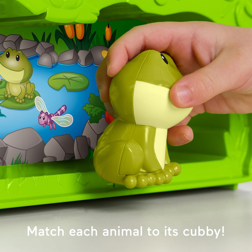 Fisher-Price Little People - Estojo de transporte para crianças pequenas com figuras de animais para crianças a partir de 1 ano