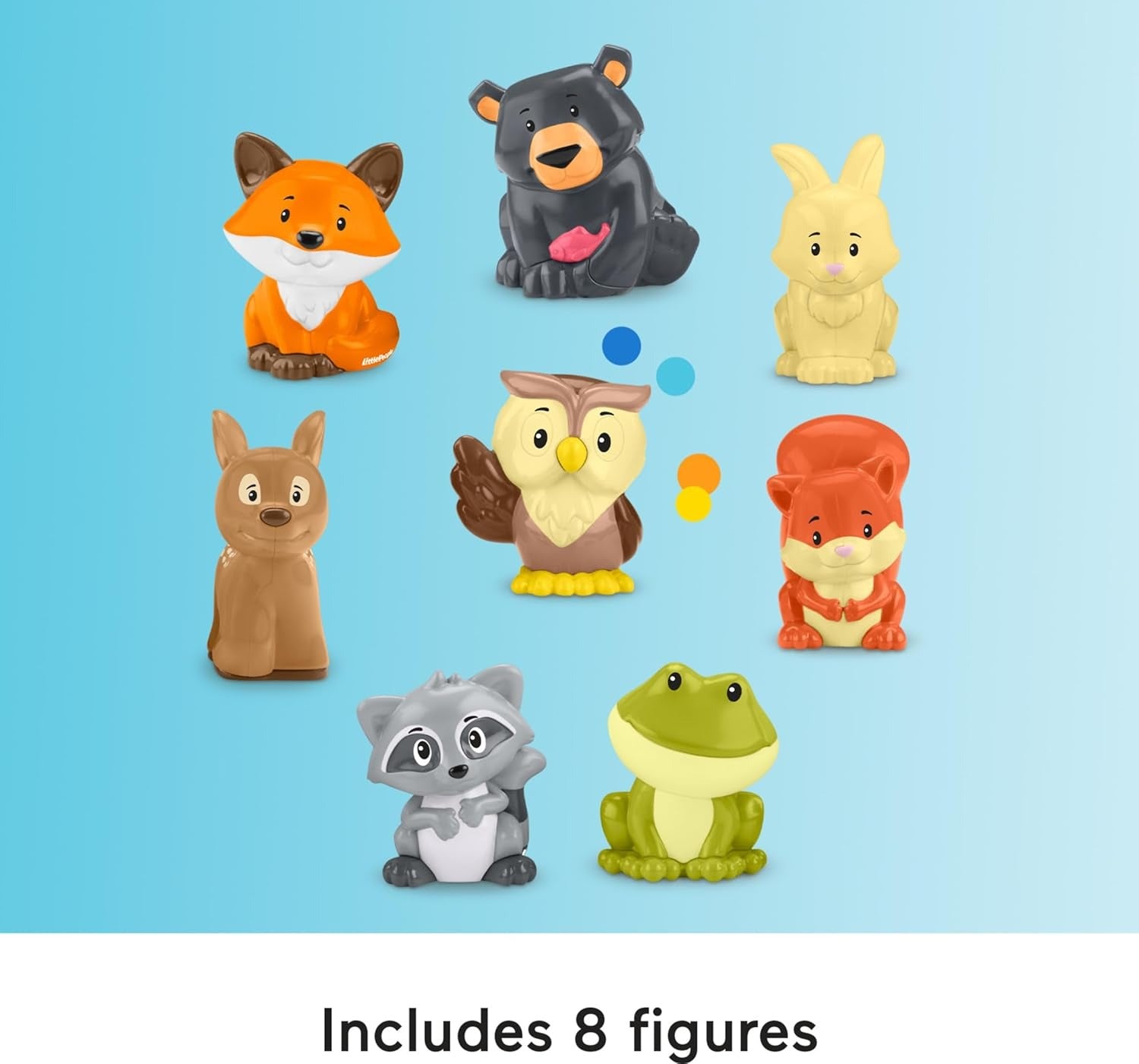 Fisher-Price Little People - Estojo de transporte para crianças pequenas com figuras de animais para crianças a partir de 1 ano