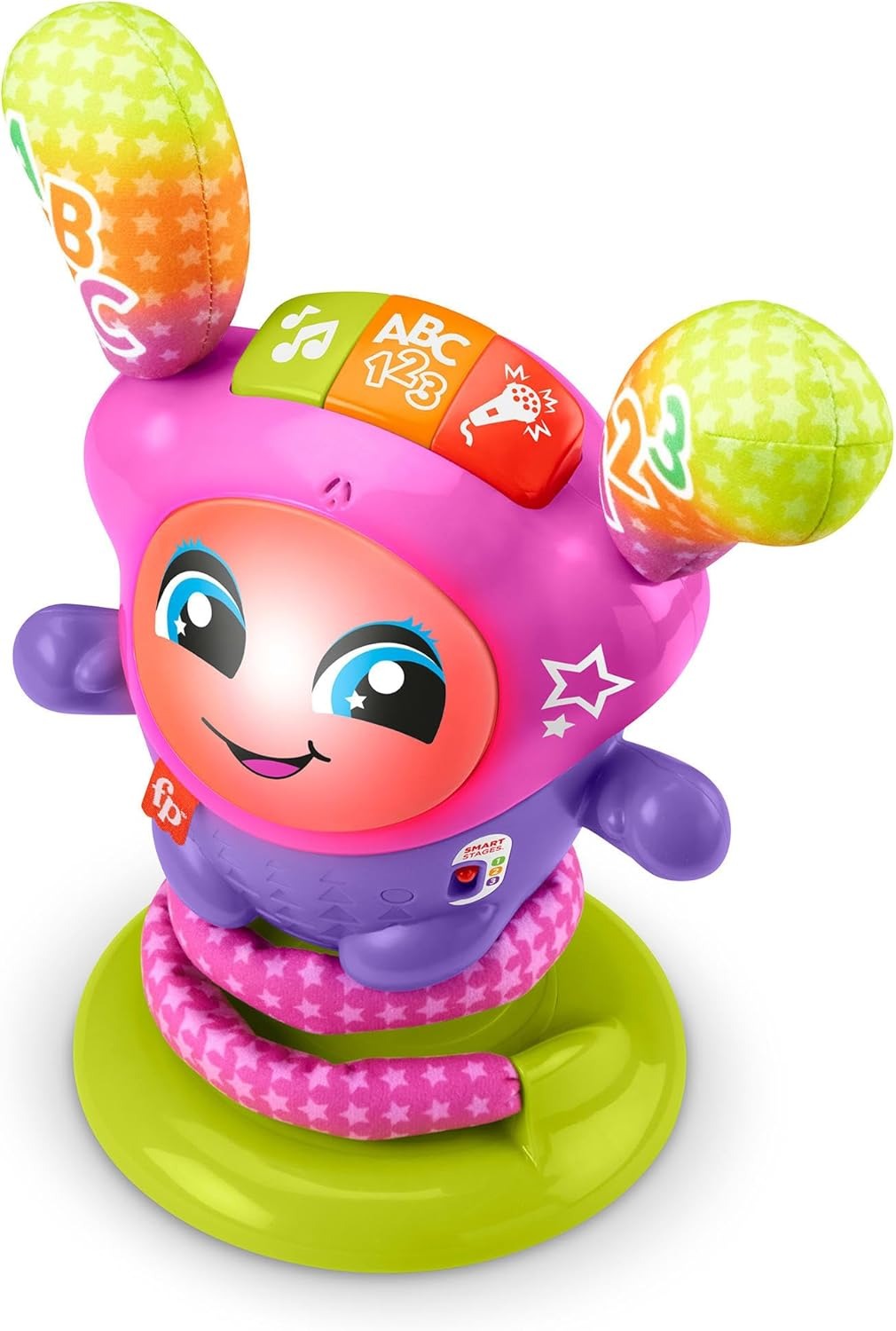 Fisher-Price Brinquedo para Bebês Dj Belle Pular e Aprender 9 meses