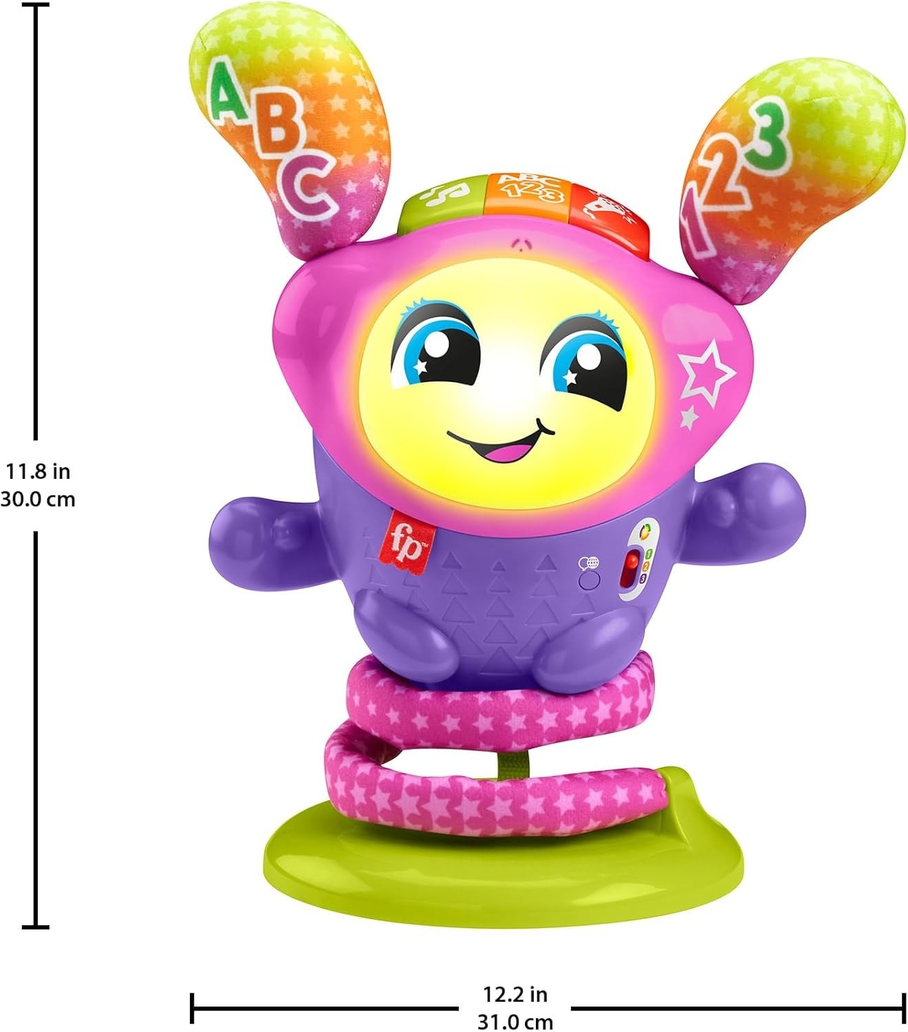 Fisher-Price Brinquedo para Bebês Dj Belle Pular e Aprender 9 meses