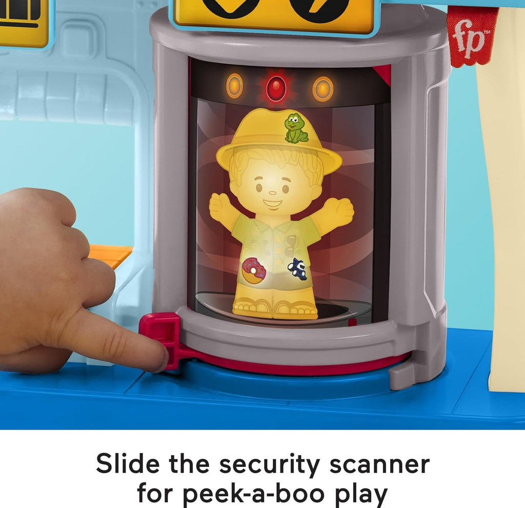 Little People, Conjunto de Brinquedo Aventuras no Aeroporto com 1 Veículo, 2 Figuras e 1 Peça de Brincar, Brinquedo para Bebês, A partir de 1 ano, Fisher-Price