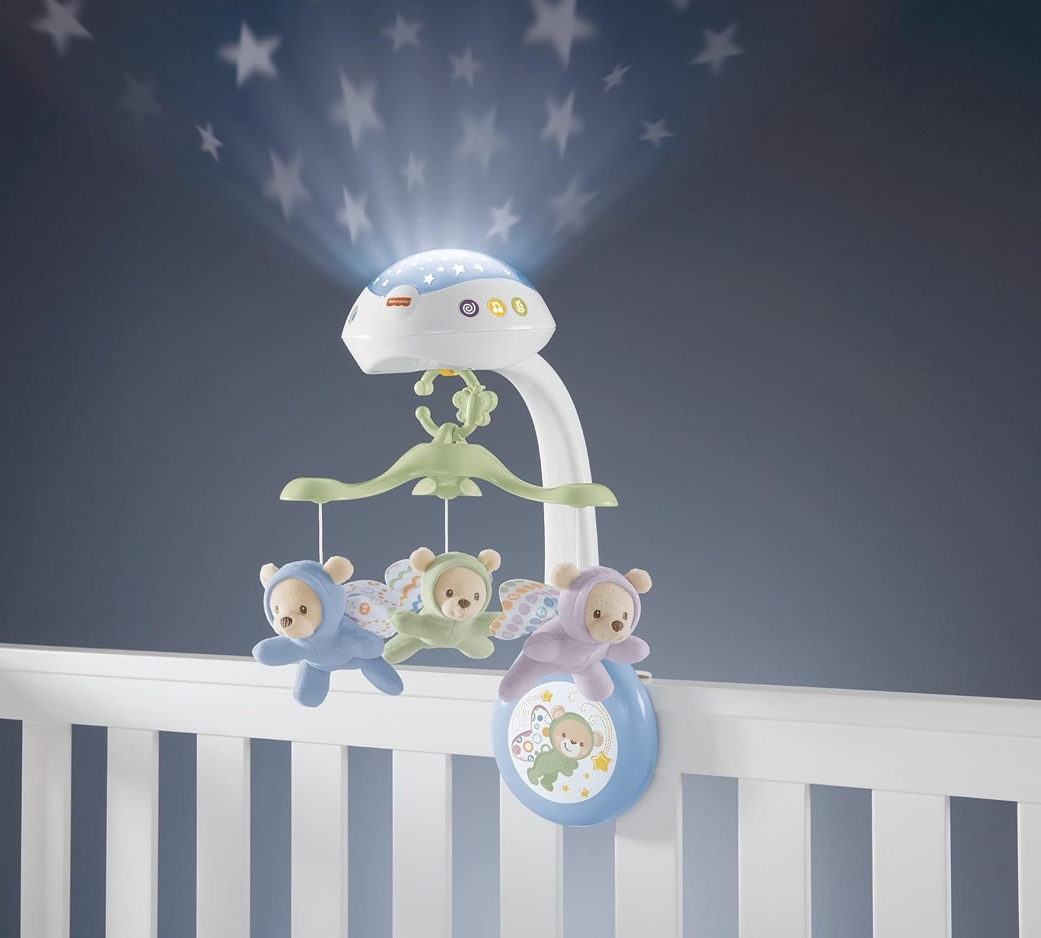 Super Móbile Ursinhos Fofinhos 3 em 1 Fisher Price, Mattel, Branco