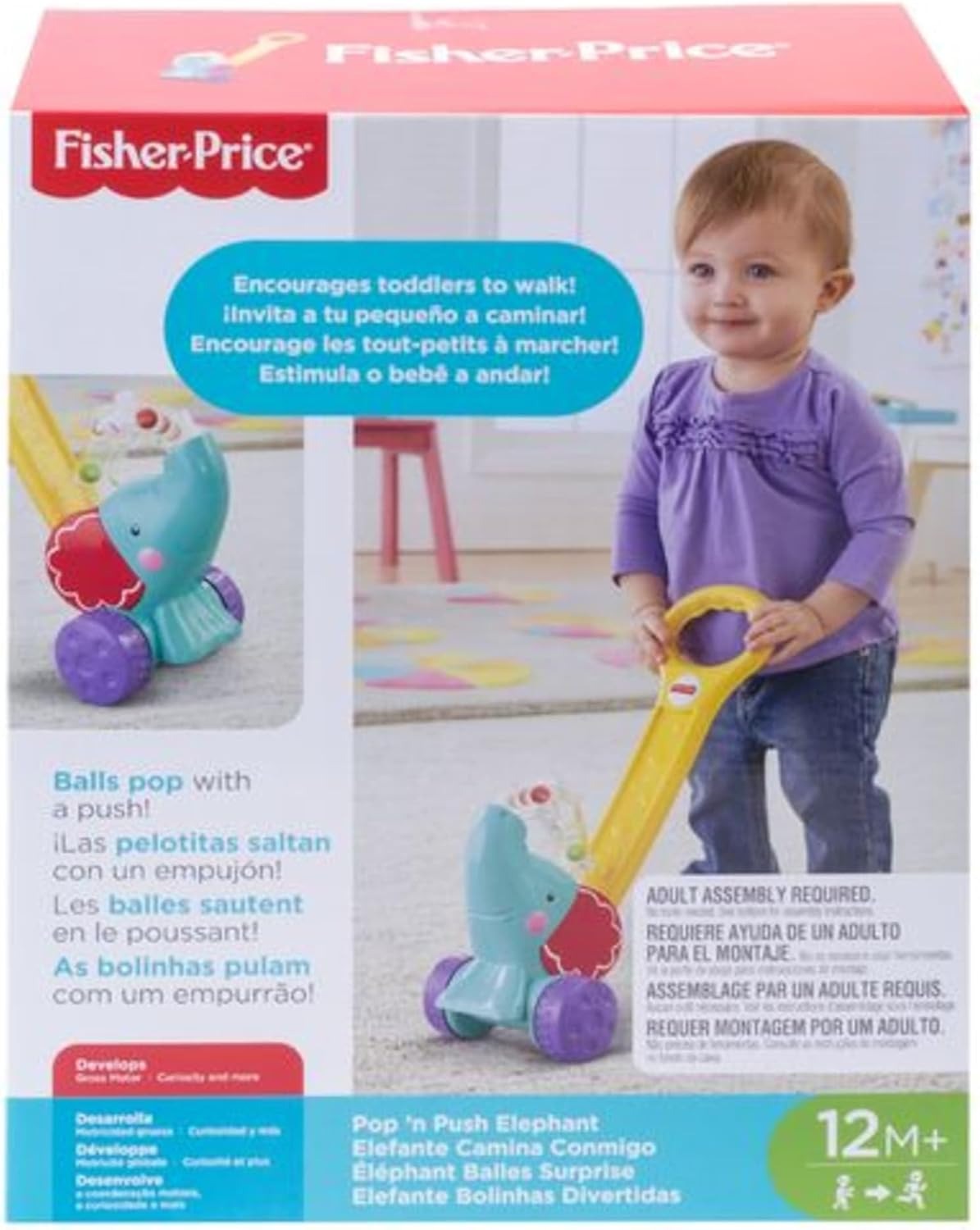 Elefante Bolinhas Divertidas, Fisher Price, Mattel
