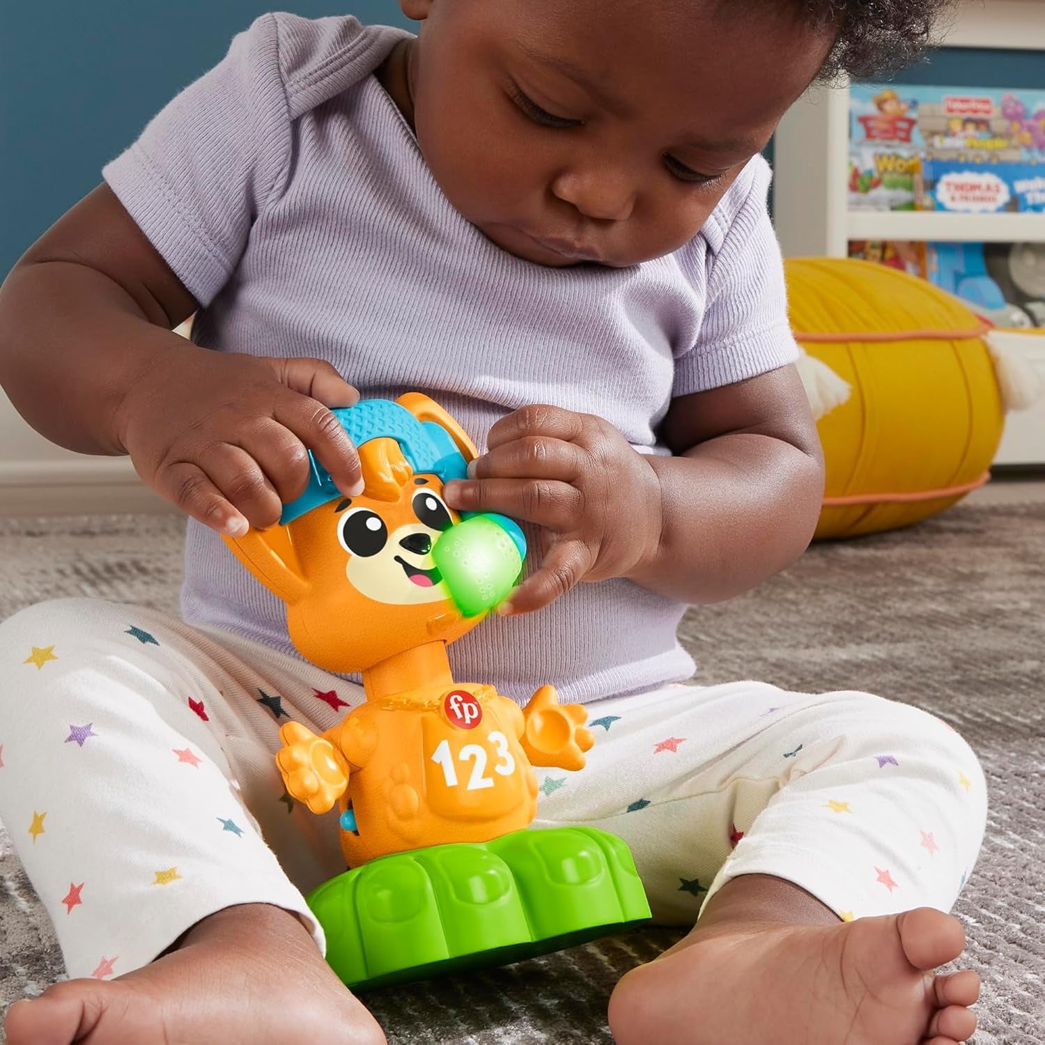 Fisher-Price, Esquadrão Musical Raposa Musical com Músicas, Sons e Frases, Brinquedo para Bebês, A partir de 9 meses