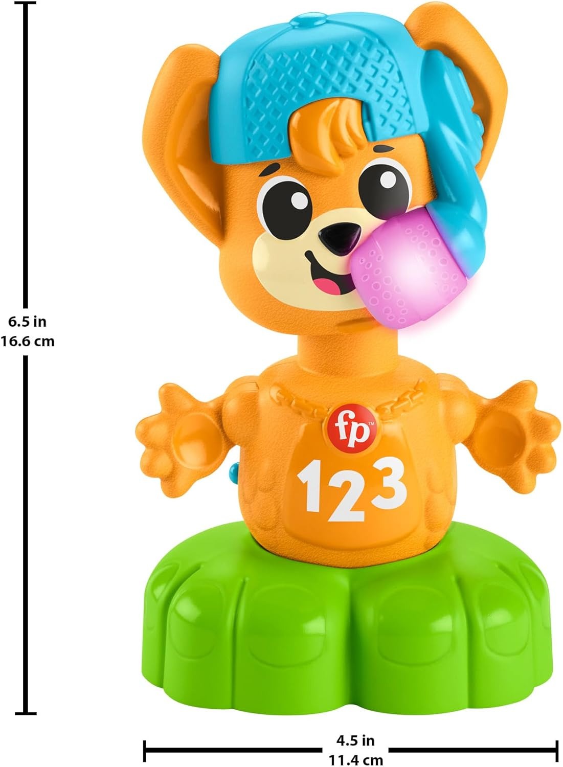 Fisher-Price, Esquadrão Musical Raposa Musical com Músicas, Sons e Frases, Brinquedo para Bebês, A partir de 9 meses
