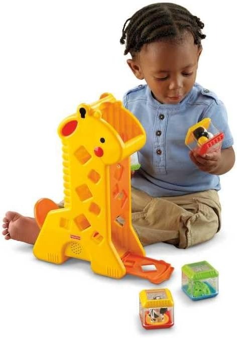 Fisher-Price Brinquedo para Bebês Girafa com Blocos para crianças a partir de 6 meses
