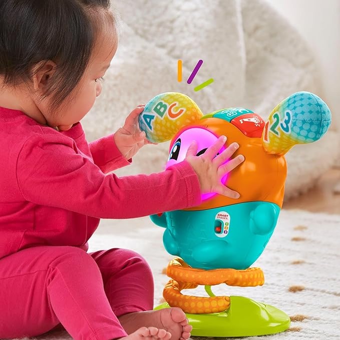 Fisher-Price Brinquedo de bebê Dj Bouncy Pular e Aprender