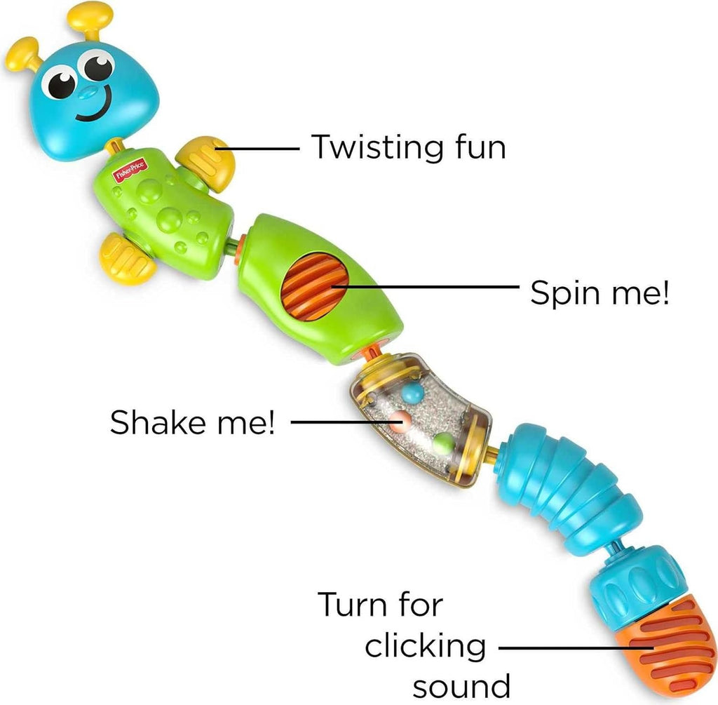 Centopeia de Atividades Fisher Price, Mattel, Amarelo