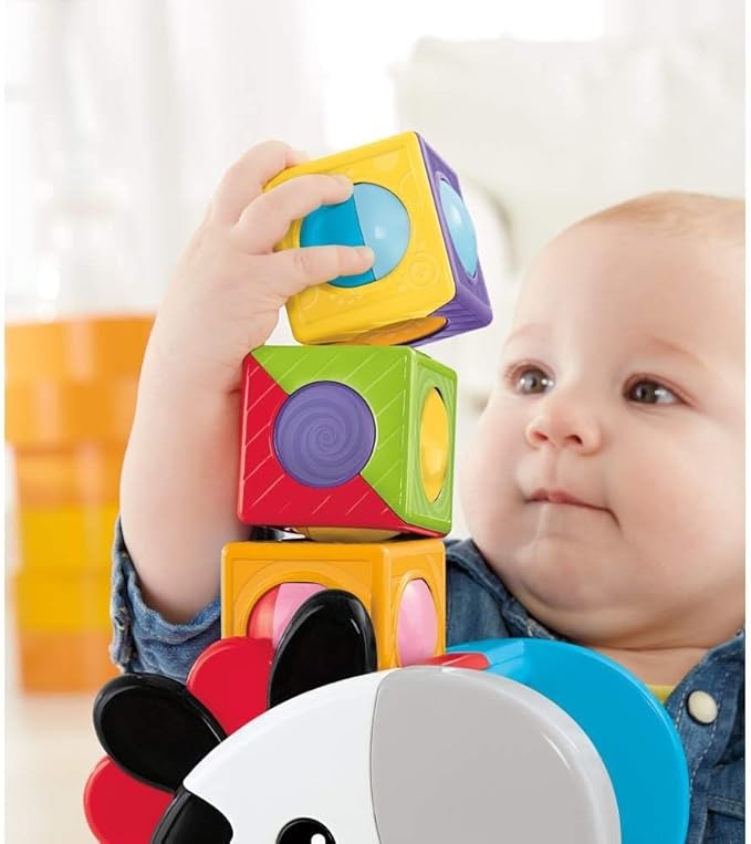 Fisher-Price Brinquedo para Bebês Zebra Blocos Surpresa para crianças a partir de 6 meses