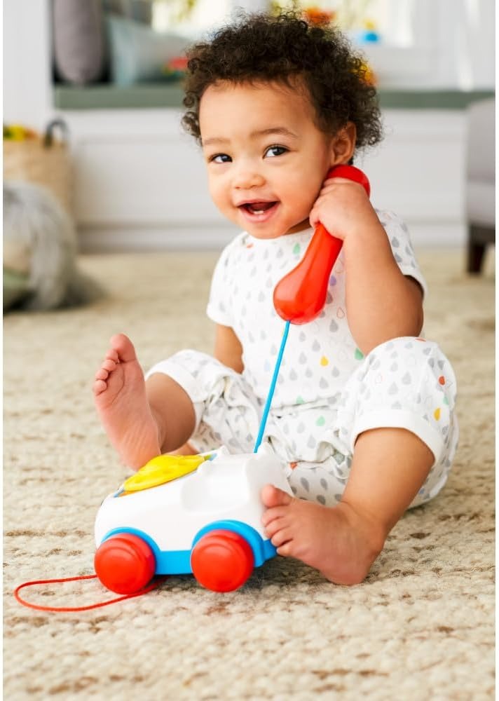 Fisher-Price Brinquedo para Bebês Novo Telefone Feliz para crianças a partir de 1 ano