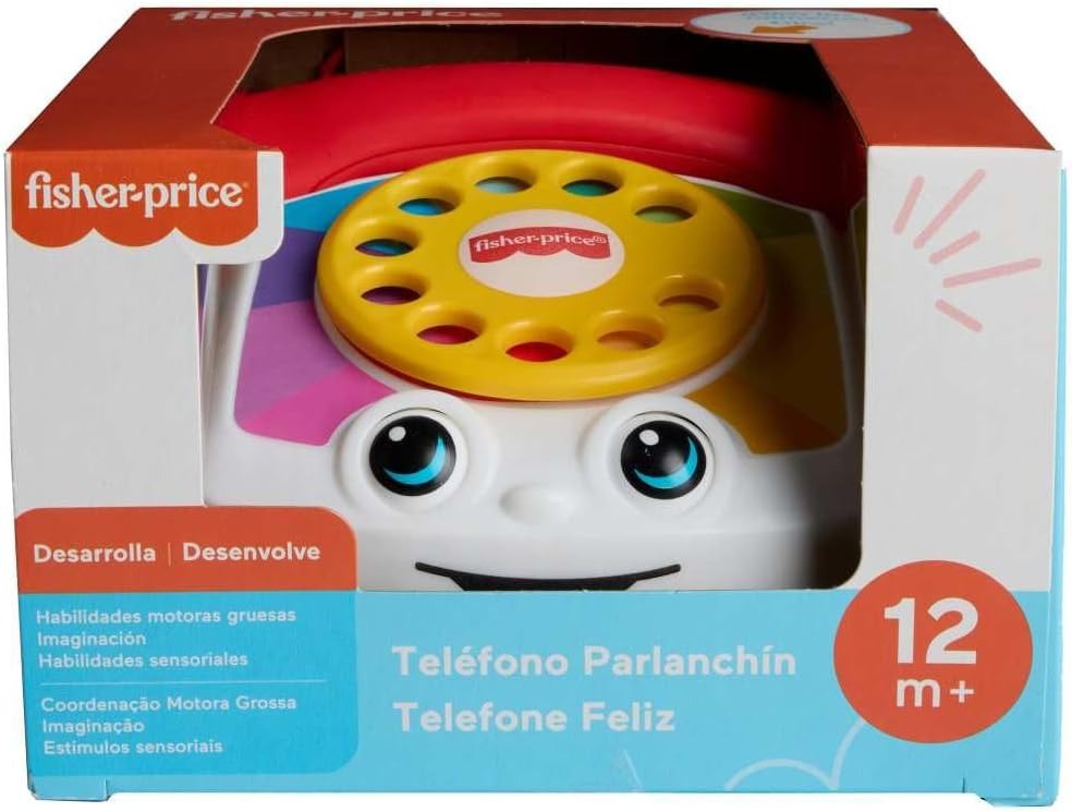Fisher-Price Brinquedo para Bebês Novo Telefone Feliz para crianças a partir de 1 ano