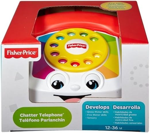 Fisher-Price Brinquedo para Bebês Novo Telefone Feliz para crianças a partir de 1 ano