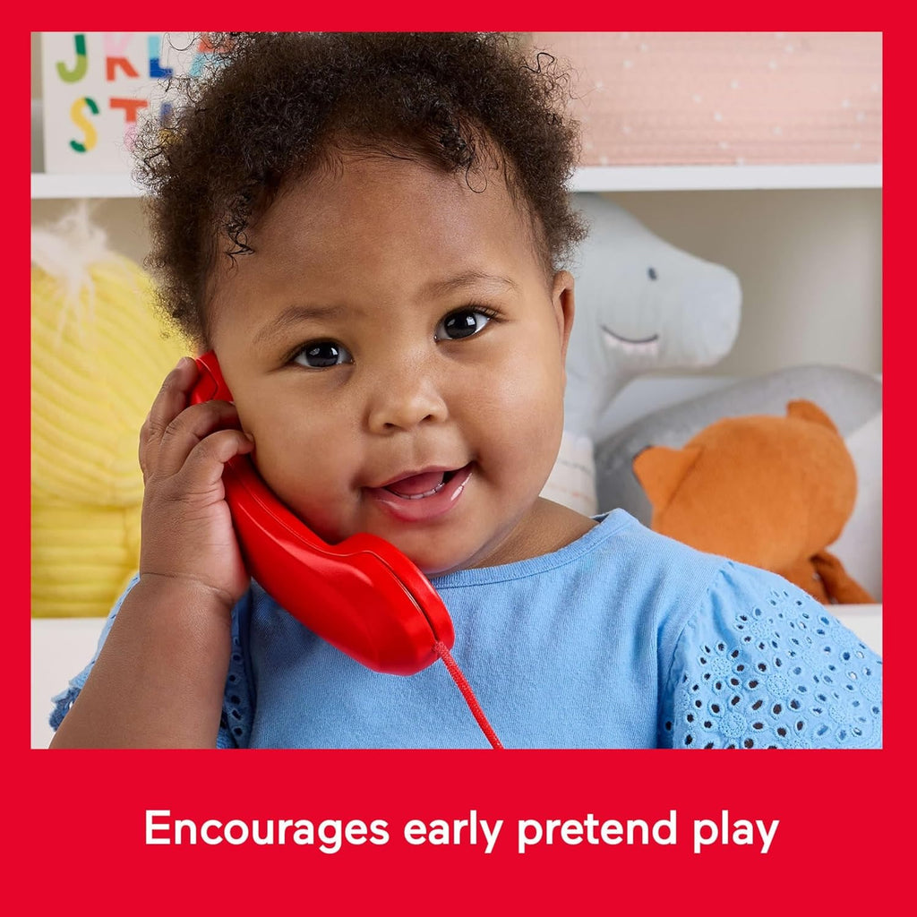Fisher-Price Brinquedo para Bebês Telefone Falante Vermelho para crianças a partir de 1 ano