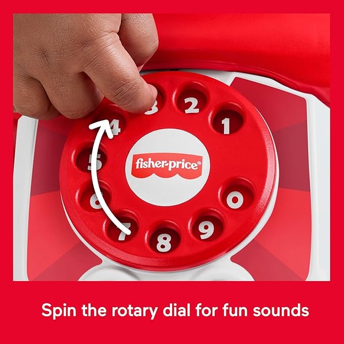 Fisher-Price Brinquedo para Bebês Telefone Falante Vermelho para crianças a partir de 1 ano