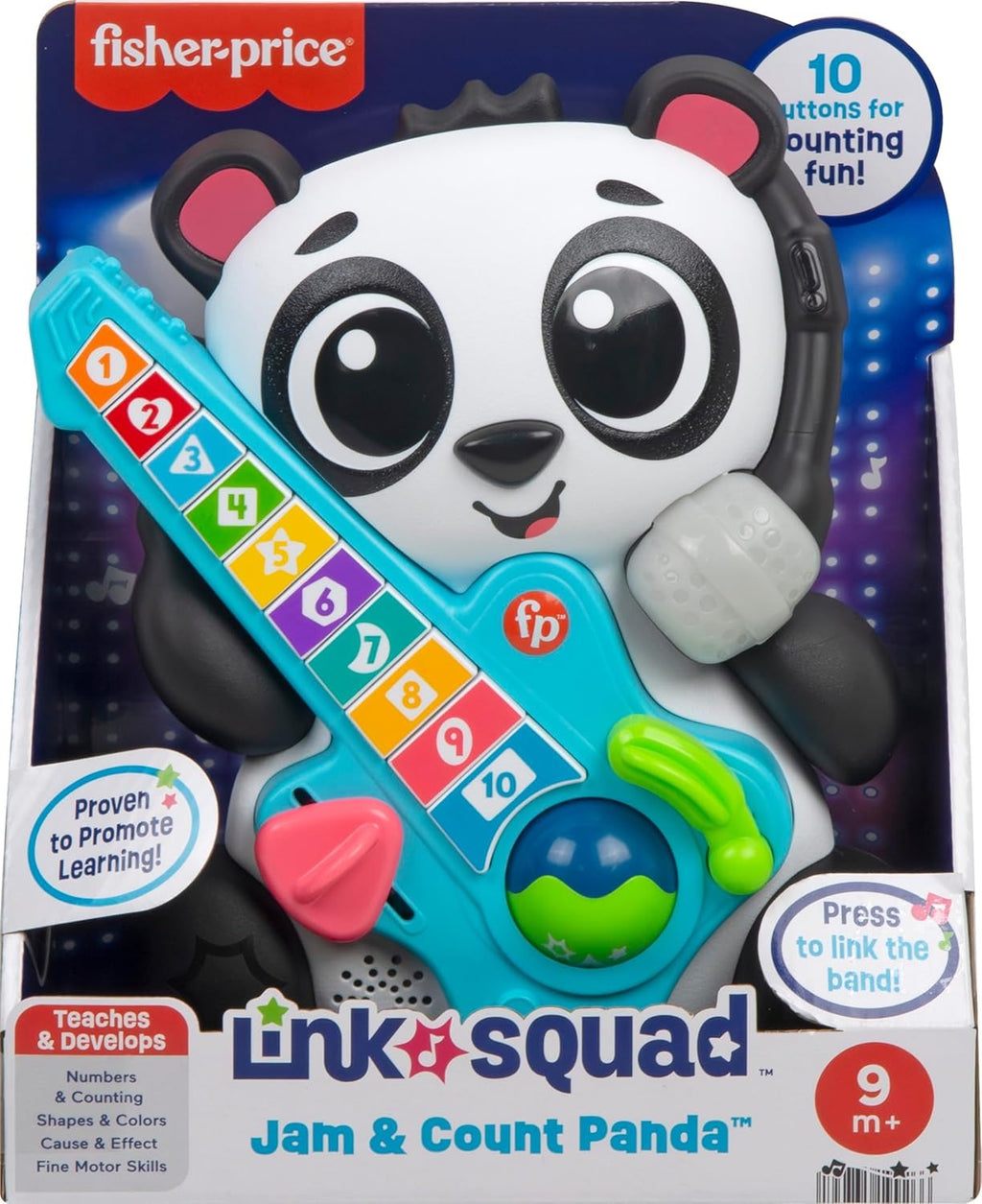 Fisher-Price, Esquadrão Musical Panda Vamos Cantar Juntos, Brinquedo para Bebês, A partir de 9 meses
