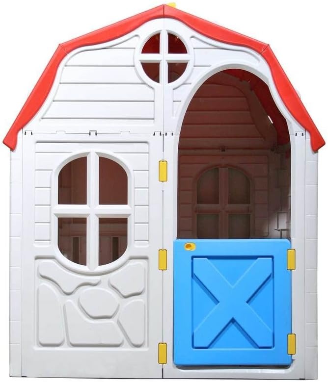 Cosco Kids, Casinha Portátil Kids, Playhouse, Bege e Vermelha