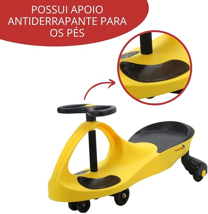 Carrinho de Rolimã Amarelo, Importway