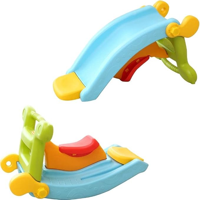 Playgrung Escorregador e Gangorra Infantil, Importway, Multicor