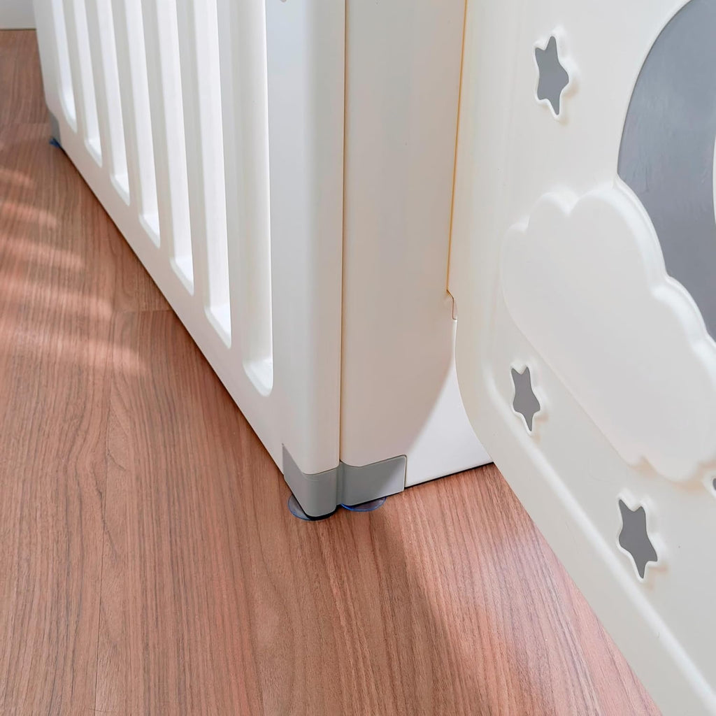 Freso Casinha Estilo Cabana com Cercado Infantil. Ideal para Quartos e Brinquedotecas. Estrutura Resistente, Fácil de Limpar e Espaço Seguro para Crianças Brincarem Dentro de Casa