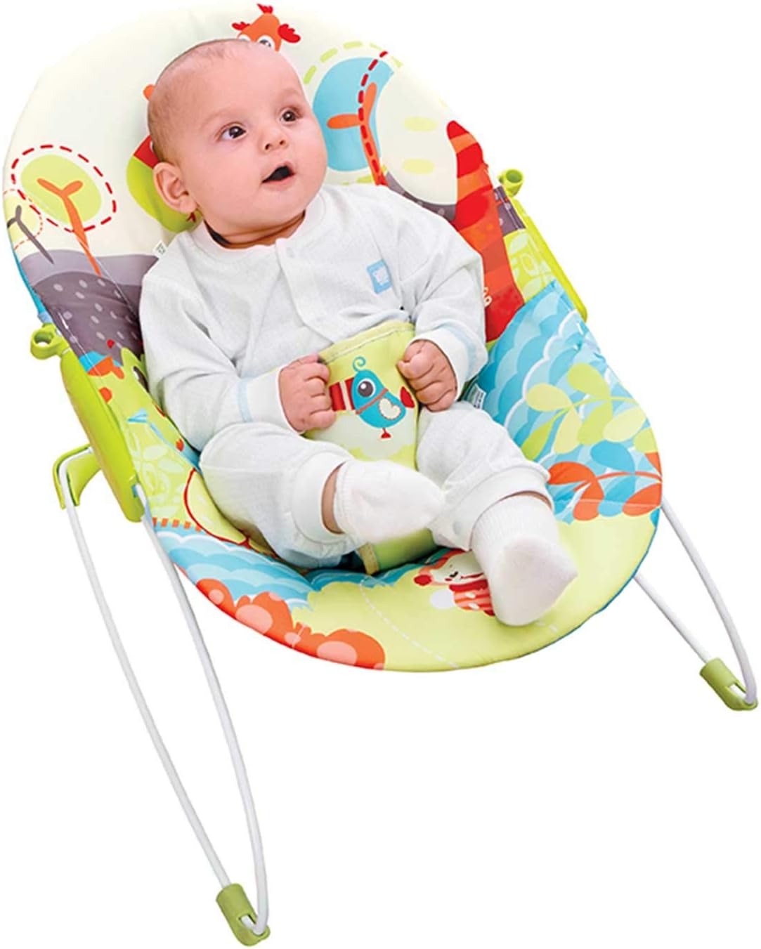 Mastela Cadeira de Balanço para Bebê Zoo Floresta Encantada com Vibração, Música e Móbile – Até 11kg