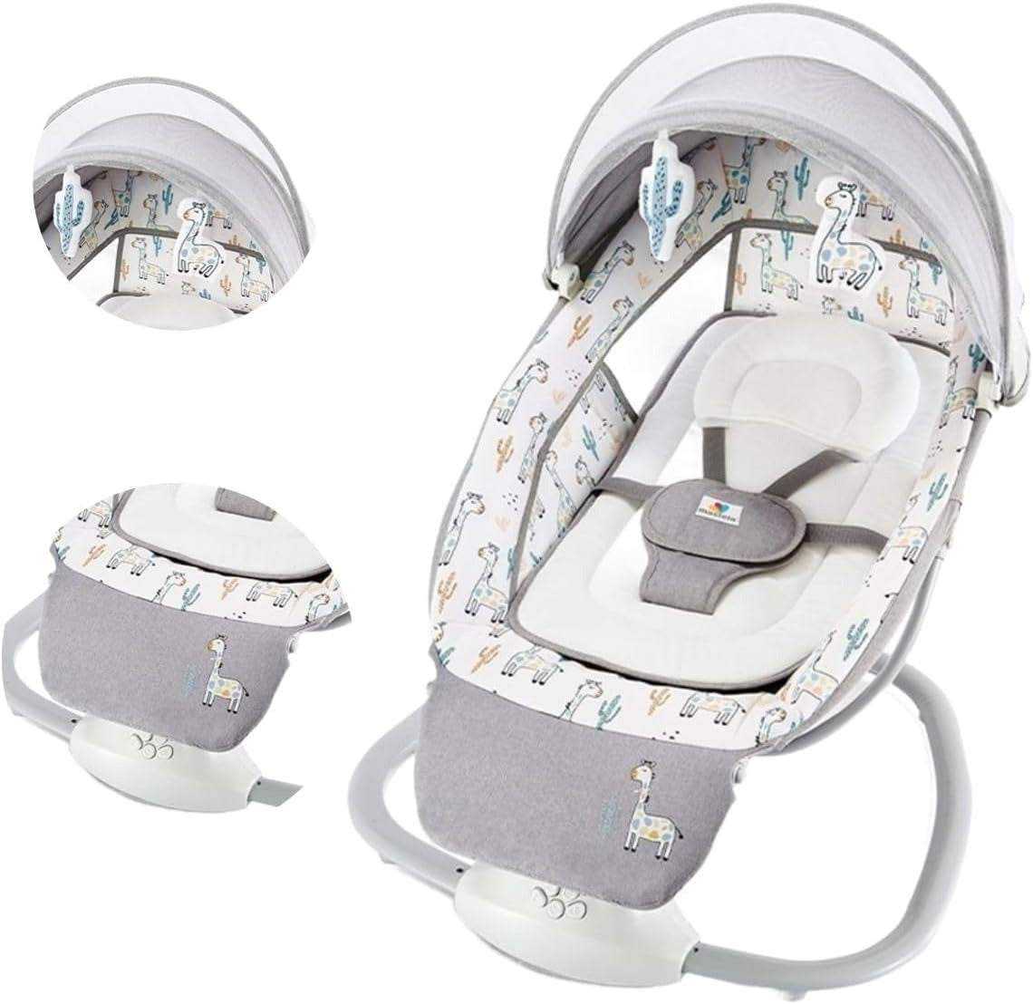 CADEIRA TECHNO PLUS COM SUPORTE RECLINÁVEL PARA OS PÉS CACTO/GIRAFA