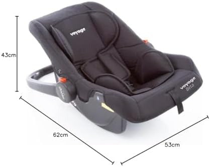 Bebê Conforto Infantil Cadeirinha para Carro Beta Preto Mescla Voyage
