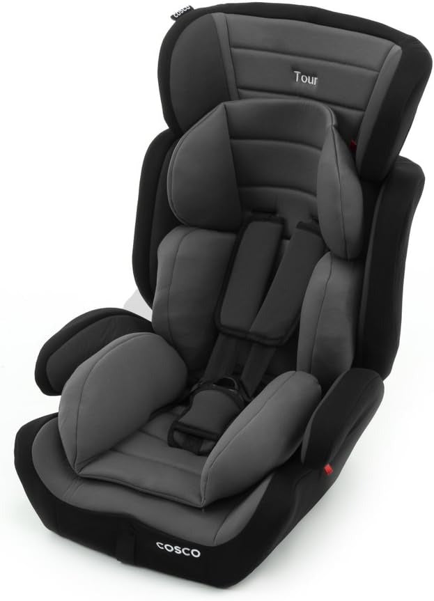 Cosco Kids, Cadeirinha Tour, 9 a 36 Kg, Cinza e Preto