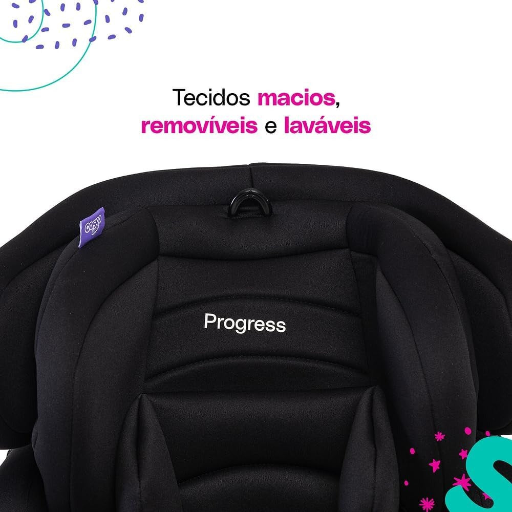 Cosco Kids, Cadeirinha Progress, 0 a 36kg, Preto