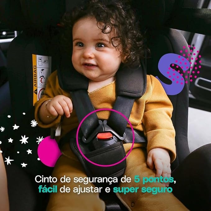 Cosco Kids, Cadeirinha Progress, 0 a 36kg, Preto